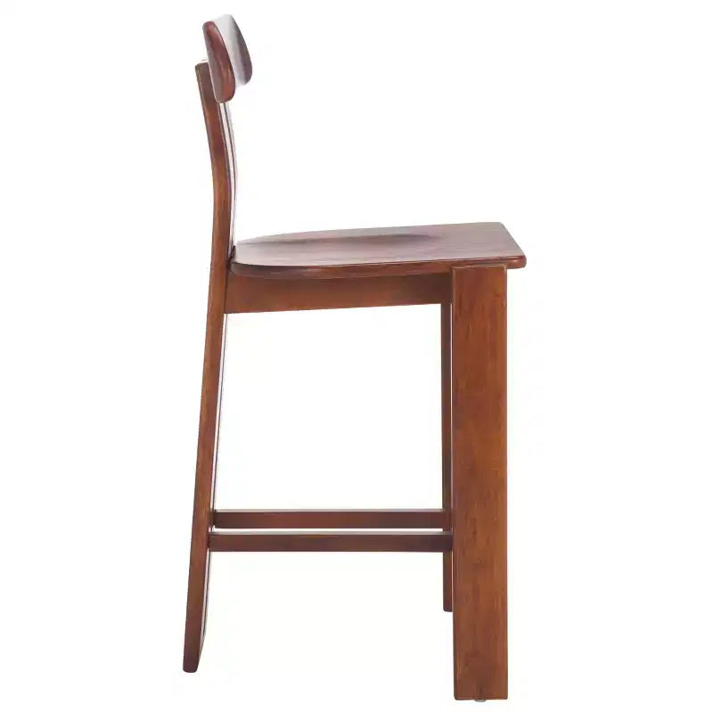 Sgabello da bancone in legno – Finitura naturale