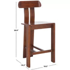 Sgabello da bancone in legno – Finitura naturale