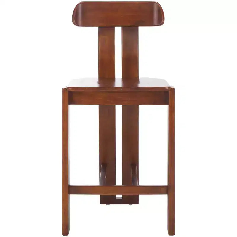 Sgabello da bancone in legno – Finitura naturale