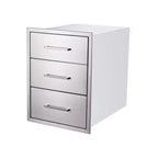 Cassetto da cucina per esterni in acciaio inossidabile, Cassetto BBQ con design a filo, Cassetti per isola BBQ con maniglia, Nessuna installazione richiesta