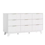 Cassettiera a griglia a 9 cassetti da 145 cm – Contenitore moderno minimalista