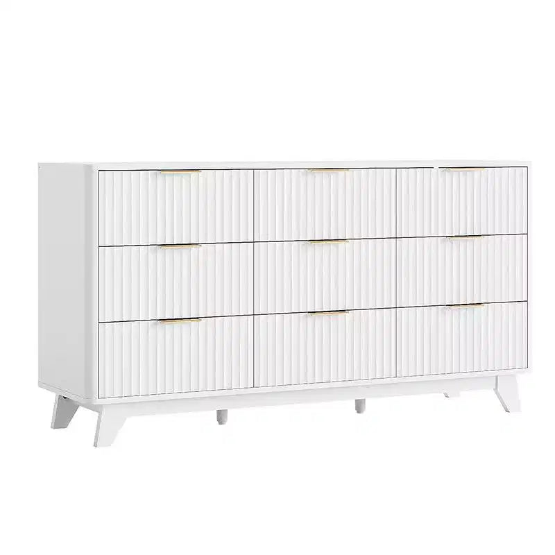 Cassettiera a griglia a 9 cassetti da 145 cm – Contenitore moderno minimalista