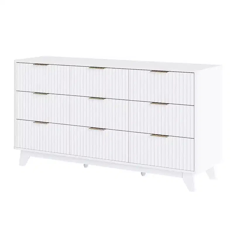Cassettiera a griglia a 9 cassetti da 145 cm – Contenitore moderno minimalista