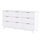 Cassettiera a griglia a 9 cassetti da 145 cm – Contenitore moderno minimalista