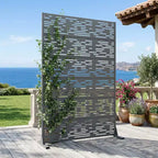 Pannelli per recinzione autoportante in metallo per esterni per la privacy – H 183 cm, L 120/178/239 cm
