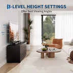 Mobile TV con supporto regolabile e 6 cassetti, Centro di intrattenimento per TV da 32-80 pollici, Consolle multimediale per camera da letto e soggiorno