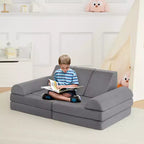 Divano per Bambini, Divano Modulare a 10 Pezzi per Bambini, Divano in Schiuma con Spugna ad Alta Densità per Giocare, Creare, Dormire, Mobili per Bambini Stimolanti