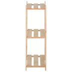 Scaffale portaoggetti a 3 ripiani in legno massello di pino – 60x28,5x90 cm