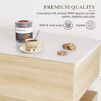 Mobile bar in legno, mobile da cucina con 3 cassetti e ripiano regolabile, credenza a buffet per sala da pranzo
