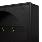 Panca da ingresso All-in-1 Hall Tree con appendiabiti, ganci e scarpiera