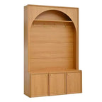 Panca da ingresso All-in-1 Hall Tree con appendiabiti, ganci e scarpiera