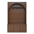 Panca da ingresso All-in-1 Hall Tree con appendiabiti, ganci e scarpiera
