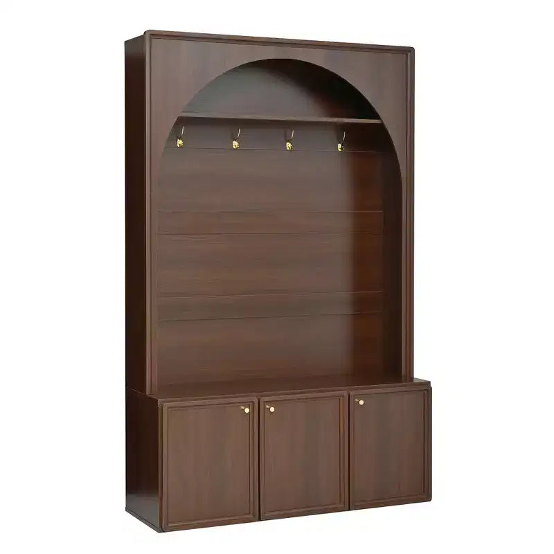 Panca da ingresso All-in-1 Hall Tree con appendiabiti, ganci e scarpiera