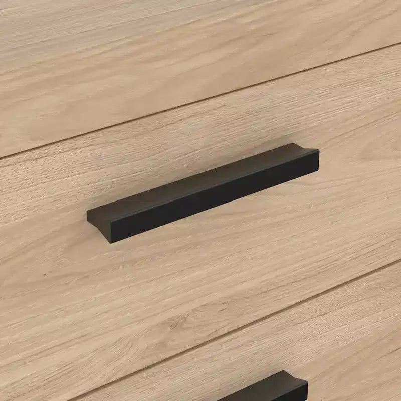 Set da 4 Pezzi per Camera da Letto – Stile Scandinavo, Finitura Jackson Hickory