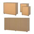 Set da 4 Pezzi per Camera da Letto – Stile Scandinavo, Finitura Jackson Hickory