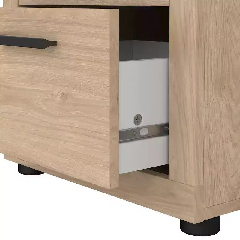 Set da 4 Pezzi per Camera da Letto – Stile Scandinavo, Finitura Jackson Hickory