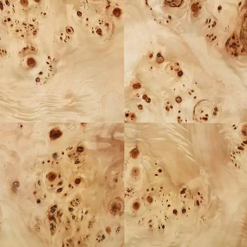 Tavolino Basso in Radica di Noce Art Déco – Finitura Impiallacciatura in Radica