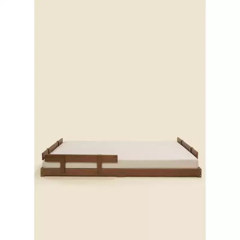Telaio letto per bambini in legno di noce – Profilo basso minimalista