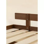 Telaio letto per bambini in legno di noce – Profilo basso minimalista