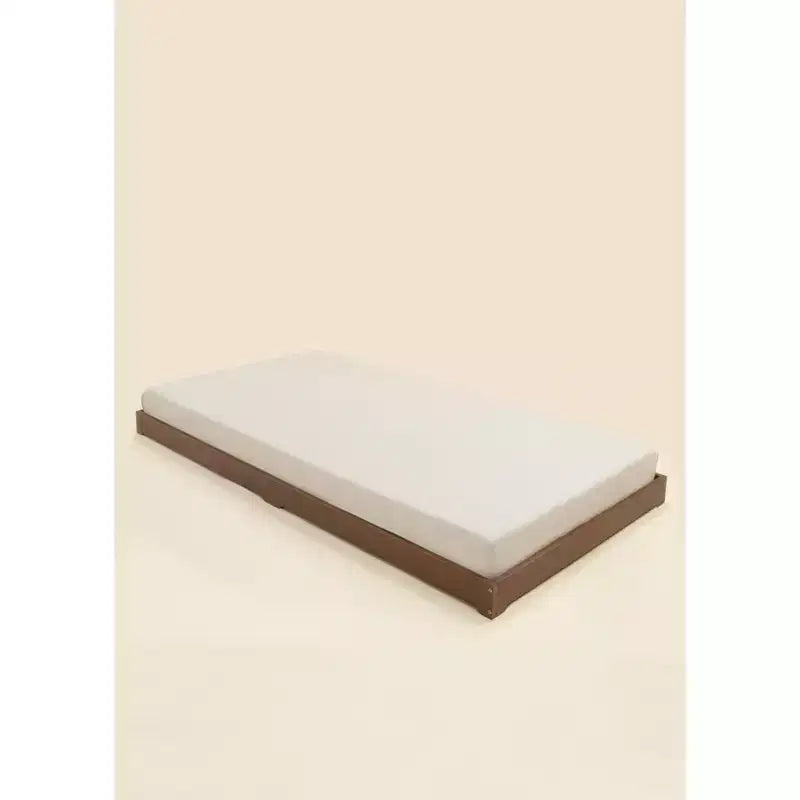 Telaio letto per bambini in legno di noce – Profilo basso minimalista