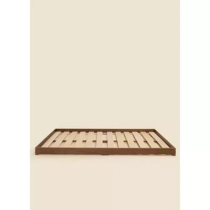 Telaio letto per bambini in legno di noce – Profilo basso minimalista