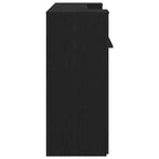 Reception Desk – Legno d'ingegneria in rovere nero 180 x 50 x 103,5 cm