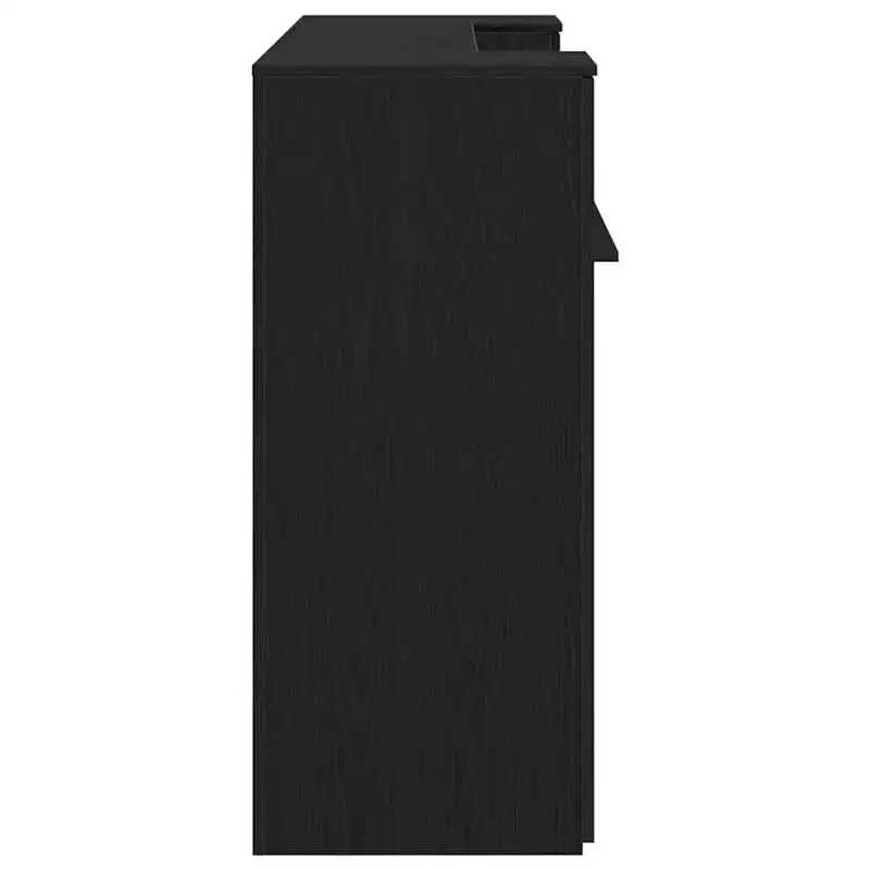 Reception Desk – Legno d'ingegneria in rovere nero 180 x 50 x 103,5 cm