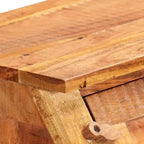 Scrivania – Legno massello di acacia marrone, rettangolare media