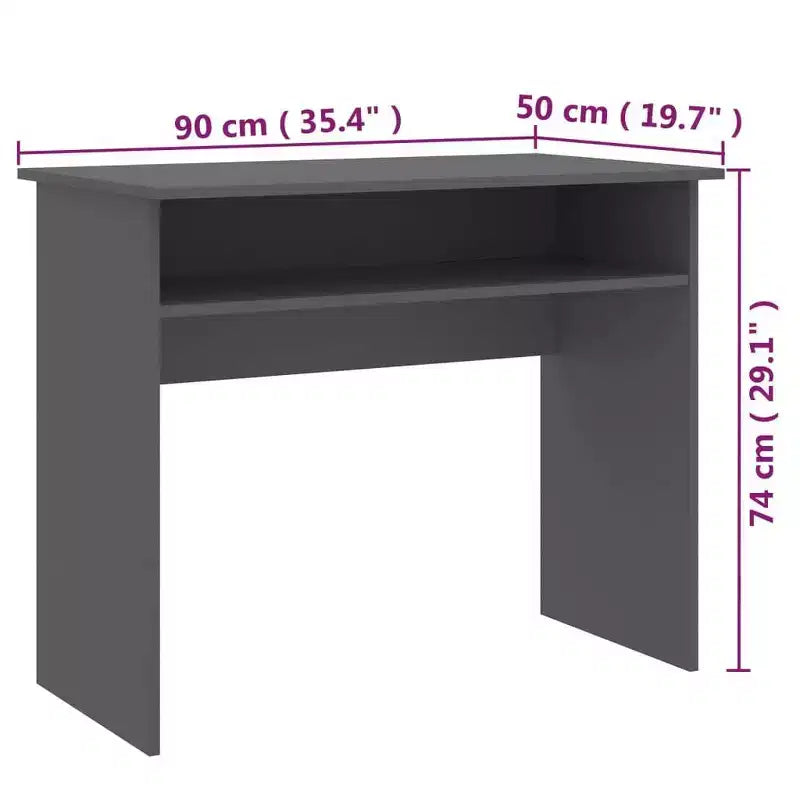 Scrivania piccola rettangolare moderna in legno multistrato bianco