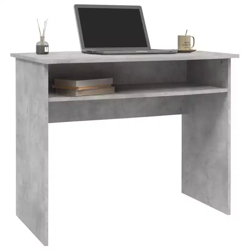 Scrivania piccola rettangolare moderna in legno multistrato bianco