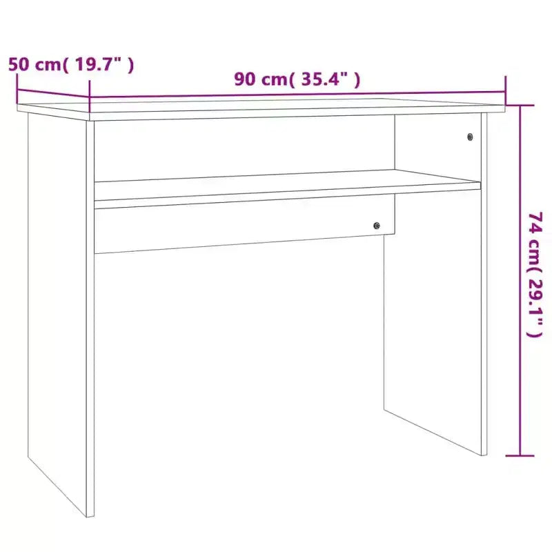 Scrivania piccola rettangolare moderna in legno multistrato bianco