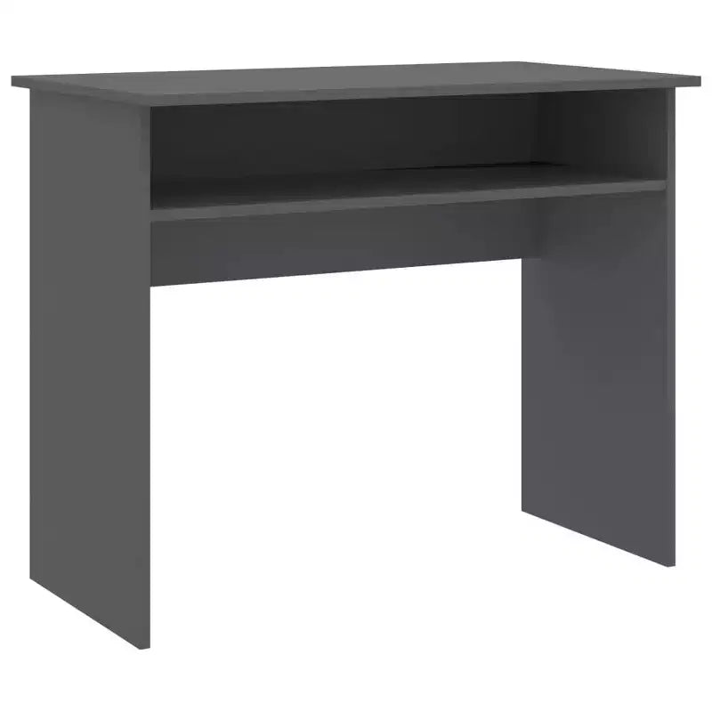 Scrivania piccola rettangolare moderna in legno multistrato bianco