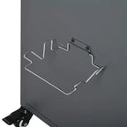 Carrello pieghevole da esterno per la preparazione del barbecue con piano in acciaio inossidabile