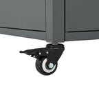 Carrello pieghevole da esterno per la preparazione del barbecue con piano in acciaio inossidabile