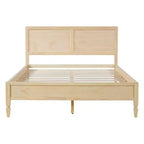 Letto con struttura a piattaforma Queen/King e testiera classica a pannelli