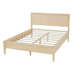 Letto con struttura a piattaforma Queen/King e testiera classica a pannelli