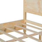 Letto con struttura a piattaforma Queen/King e testiera classica a pannelli