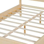 Letto con struttura a piattaforma Queen/King e testiera classica a pannelli