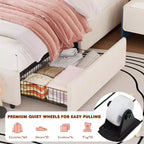 Telaio letto imbottito a una piazza