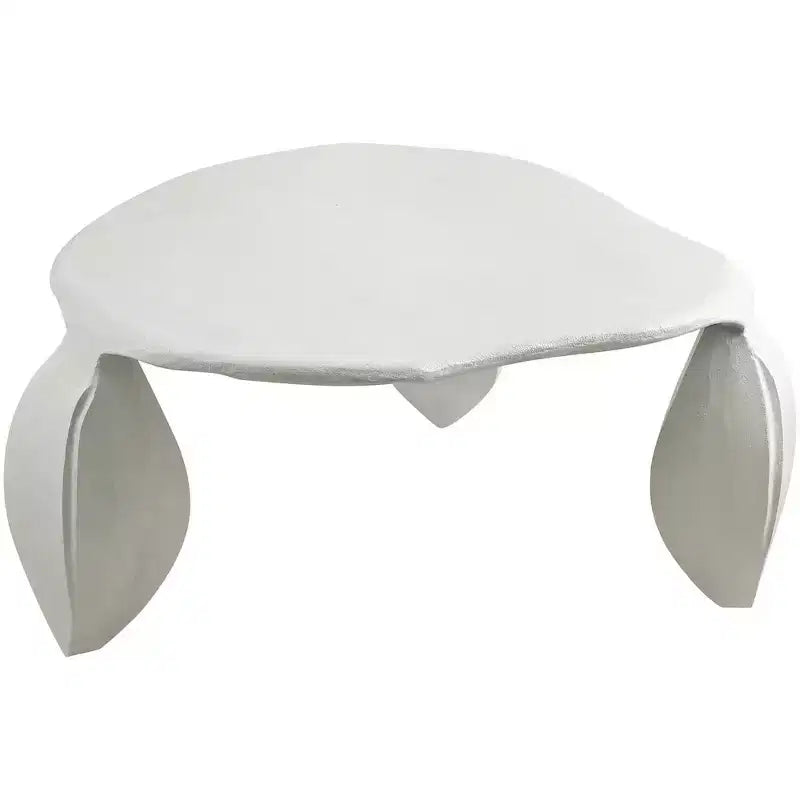 Tavolino da caffè in alluminio verniciato a polvere nero – Design a 3 gambe Art Déco