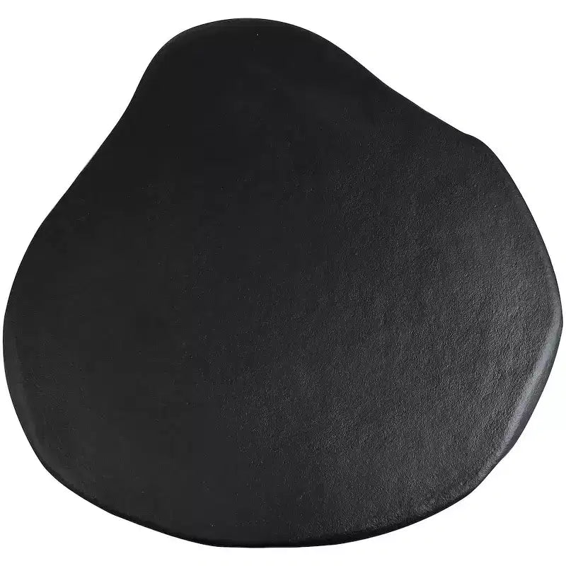 Tavolino da caffè in alluminio verniciato a polvere nero – Design a 3 gambe Art Déco