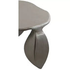Tavolino da caffè in alluminio verniciato a polvere nero – Design a 3 gambe Art Déco