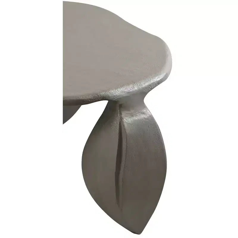 Tavolino da caffè in alluminio verniciato a polvere nero – Design a 3 gambe Art Déco