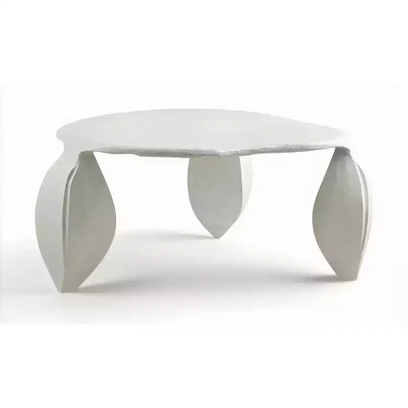 Tavolino da caffè in alluminio verniciato a polvere nero – Design a 3 gambe Art Déco