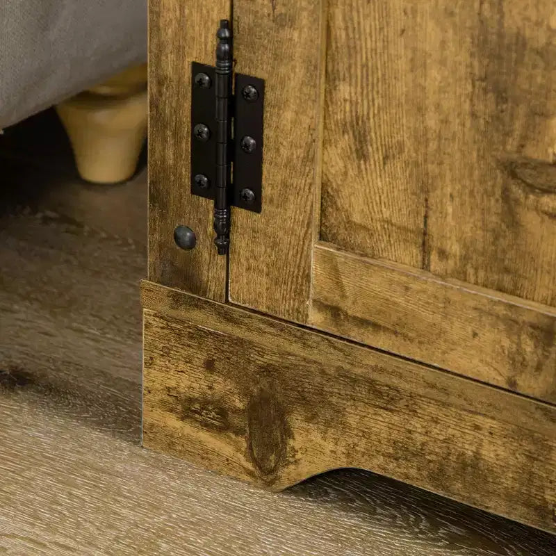 Mobile credenza con 4 cassetti e armadietto – Rustico marrone