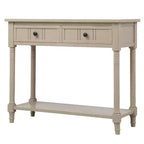 Tavolino da Caffè Ovale in Legno di Mango da 90 cm con Vano Contenitore Nascosto – Base a Scanalature